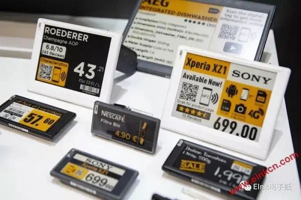 各式電子墨水螢幕展示應用